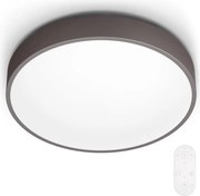 Philips 60262/43/P5 - Таванно LED осветително тяло с възможност за димиране, кафяво, LED/28W/230V + дистанционно управление