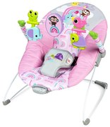 Bright Starts - Вибрираща бебешка люлка PINK PARADISE 1xLR14