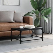835324 vidaXL Кафе маса, черна, 75x50x35 см, инженерно дърво