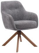 Сиви тапицирани трапезни столове в комплект 2 бр. Avola – Unique Furniture