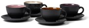Черни керамични чаши в комплект 4 бр. 240 ml Gastro Black/Mix – Bitz