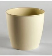 Stefanplast - Кръгла кашпа Academy 22см - екрю