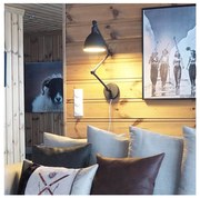 ByRydens 2827660-4000 - Димируем аплик БАЗАР 1xE27/5W/230V черен