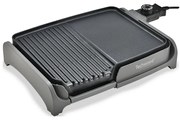 Скара тепаняки с грил 2в1 Techwood TTG-3326/2, 1600W, 33x26 см, Незалепващо покритие, Термостат, Черен