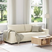 4105185 vidaXL Три личен диван  180 см от лен