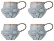 Светлосини глинени чаши в комплект от 4 бр. 300 ml Bessie – Bloomingville