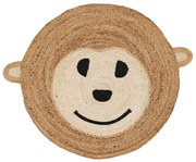 Ютен детски килим в естествен цвят ø 100 cm Chiquillo – Ixia