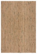 Зелено-естествен двустранен ръчно изработен ютен килим 160x230 cm Jute Boucle Green – Flair Rugs