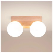 Sollux SL.1683 - Плафон BULBO 2xG9/8W/230V бук/бял