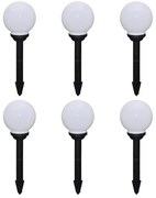 Sonata Градински лампи за пътека, 6 бр, LED, 20 см, с анкер за земя
