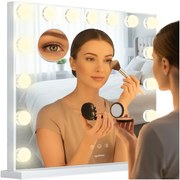 LED козметично огледало с регулируемо осветление - 58 x 46 cm