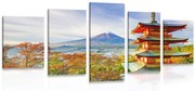 картини от 5 части – Изглед към Чуреито Пагода и планината Фуджи