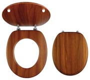 FERRO - Тоалетна седалка MDF, дъбов декор