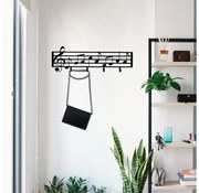 Стенна закачалка 60x19 см бележки метал