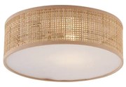 Ориенталски ратан таванна лампа 30см - Trammy