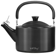 Черен чайник с бутало , 1,5 л Diamante - Vialli Design