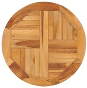 49386 vidaXL Въртящ поднос за сервиране, тиково дърво масив