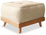 Бежова табуретка за крака Dazzling Daisy - Miuform