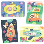 Djeco - Комплект оцвети картина с вода На път DJ09074