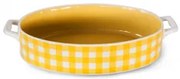 Horecano - Керамична тава овална жълто каре 23,2х13,6хh4,9см (3509-Y)