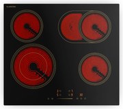 Klarstein Victoria стъклокерамичен котлон, 4 зони, Елегантен, класически, 6600 W, 60 cm