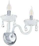 Eglo 39116 - Стенна лампа CARPENTO 2xE14/40W/230V