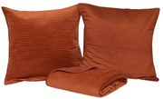 Комплект шалте с 2 бр. калъфка atmosphera Lilou, 240x260 cm - Теракота