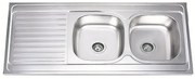 Кухненска мивка ICK 12060 L, алпака, ляв плот, 60x120см
