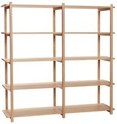 Рафт от дъбова дървесина 150x150 cm Mason - Hübsch