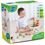 Hola - Бебешка играчка за подреждане и сортиране, Цветна градина, 5в1
