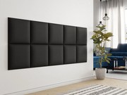 Облицован стенен панел 42x42-Black derma