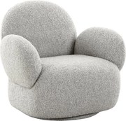 Светлосиво кресло от букле Messina – House Nordic