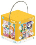 Dodo - Пъзел 4 в 1 - комплект 4 бр. Професии - 12-16-20-24 ел.