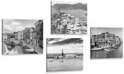 Комплект картини – Черно-бели пейзажи