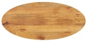 370860 vidaXL Плот за маса, 100x40x2,5 см, овален, масивно дърво манго