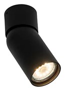 Модерен повърхностно монтиран прожектор черен GU10 50mm - Falo