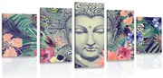 картини от 5 части – Буда на екзотичен фон