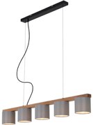 Briloner 4075-054 - Полилей на кабел 5xE14/25W/230V