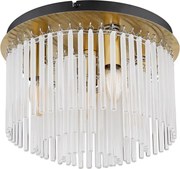 Globo 15698DM - Таванно осветително тяло GORLEY 5xE27/40W/230V Ø 32 см златно