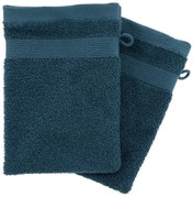 Сет ръкавици за баня atmosphera, Памук, 15x21 cm, 2 бр - Тъмносин