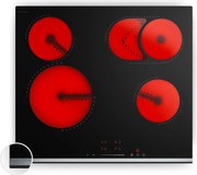 Klarstein Керамичен плот Verosteel | Минималистичен, мощен | 4 зони | 6600  W | 60  см