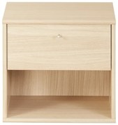 Висящо нощно шкафче с рафтове в дъбов декор Mistral - Hammel Furniture