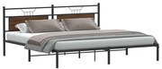 4106848 vidaXL Рамка за легло без матрак Кафяв дъб Инженерна дървесина