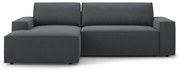 Тъмносив разтегателен ъглов диван (ляв ъгъл) Jodie – Micadoni Home