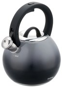 Свирещ чайник Klausberg KB 7955, 3l, Термоизолирана дръжка, Многослойно дъно, Индукция, Тъмносив графит
