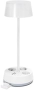 Aigostar - димируема LED настолна лампа с гнезда и USB LED/4,6W/230V бяла