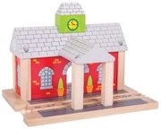 Bigjigs - Дървена ЖП гара