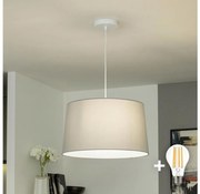 Brilagi - LED полилей на кабел CERIA 1xE27/40W/230V Ø 45 см, сив