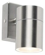 Външна стенна лампа стомана GU10 50mm IP44 - Solo