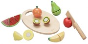 Classic world  -  Детски дървен комплект за рязане - плодове